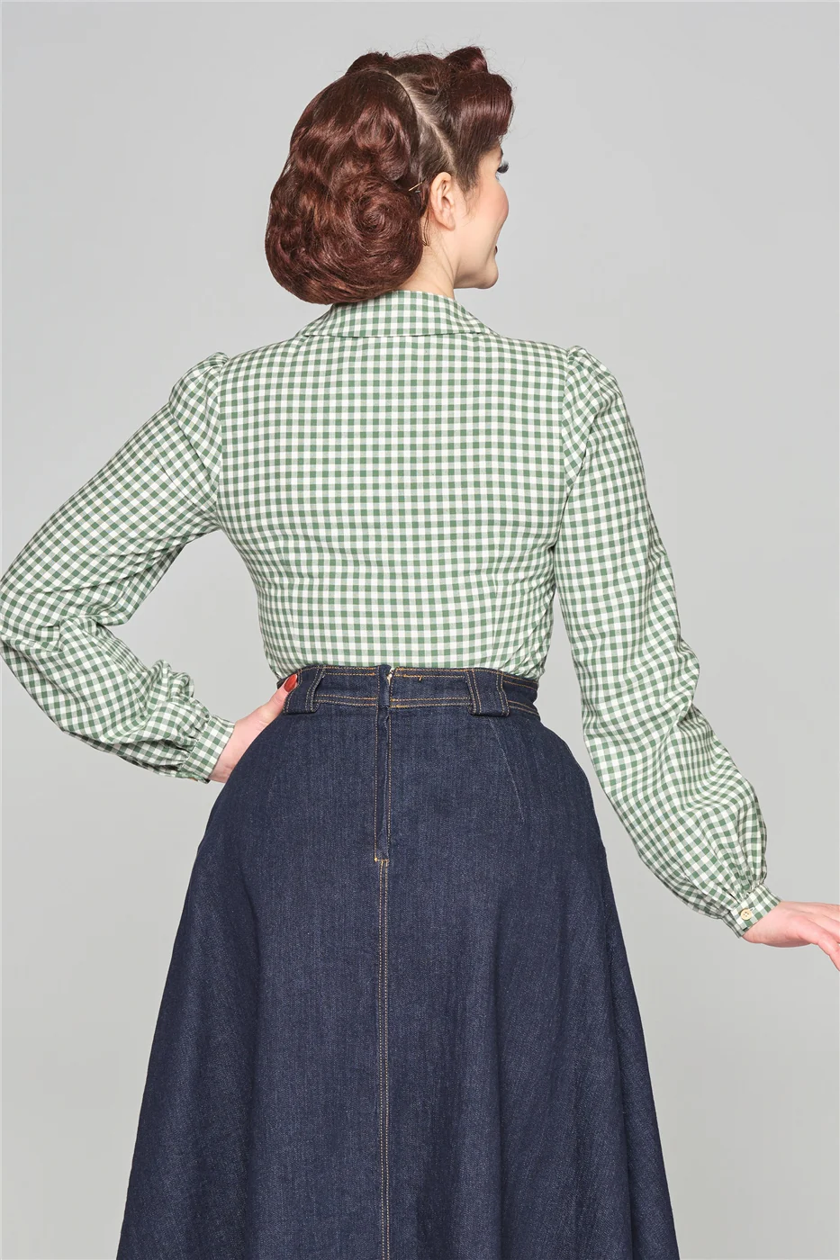 Jerry Gingham Blouse