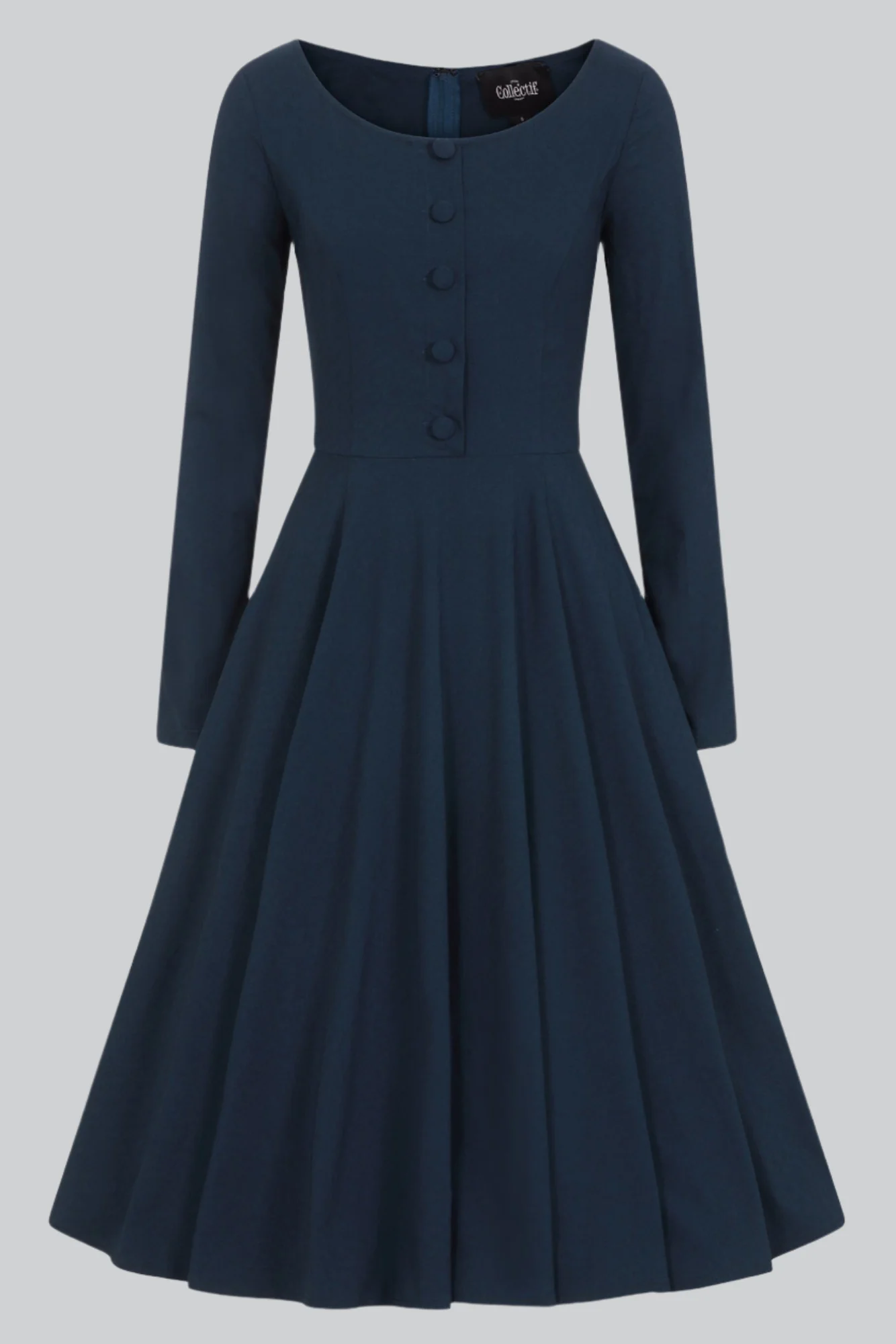Edith Teal Swing Dress