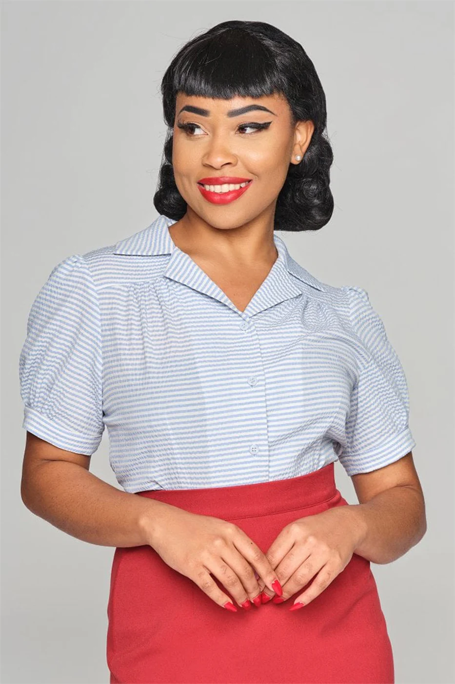 Luana Seersucker Blouse