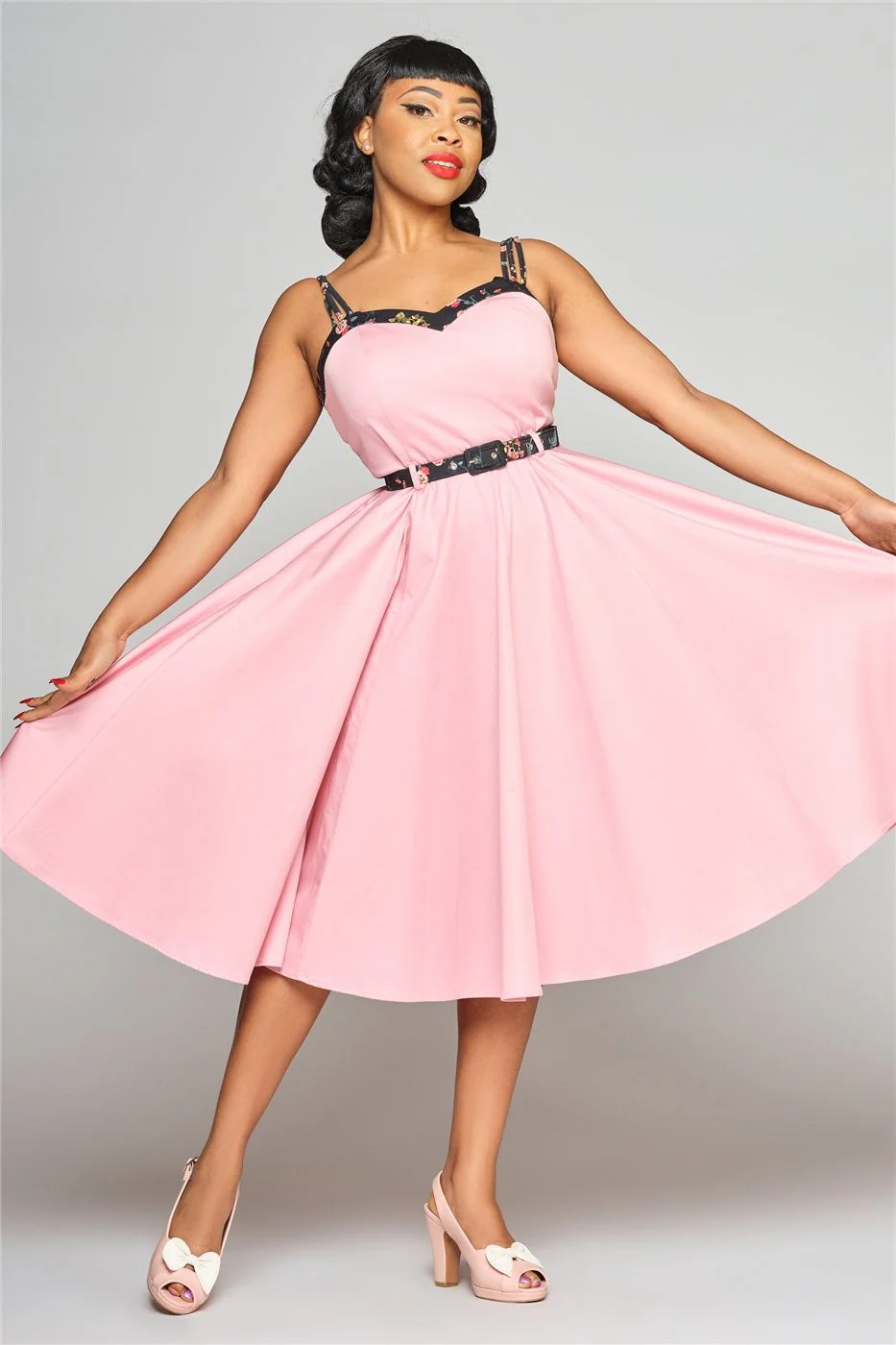 Nova Contrast Detail Swing Dress
