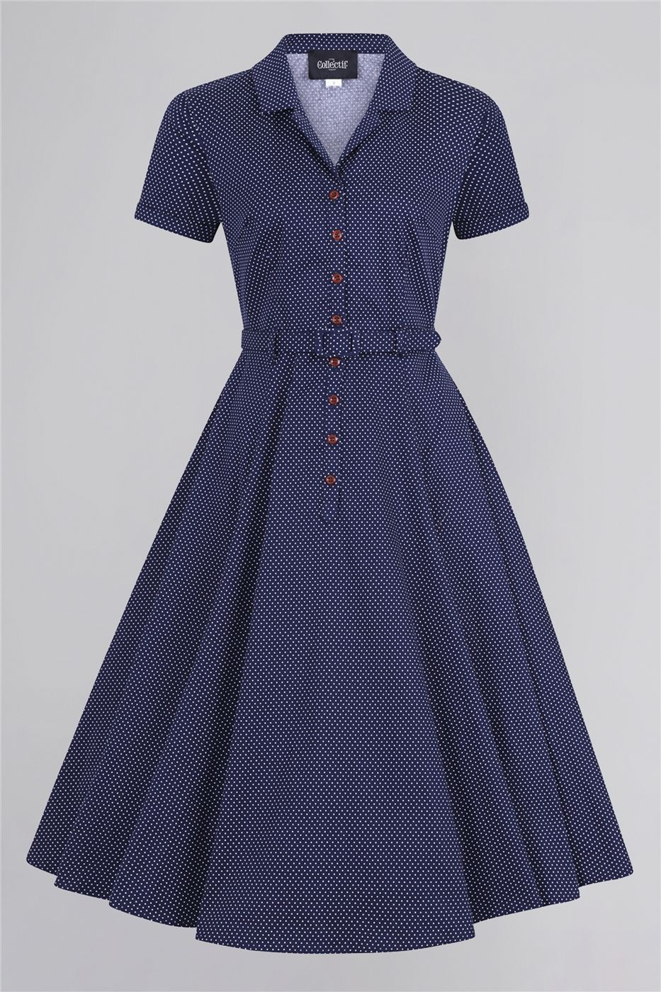Caterina Mini Polka Dot Swing Dress
