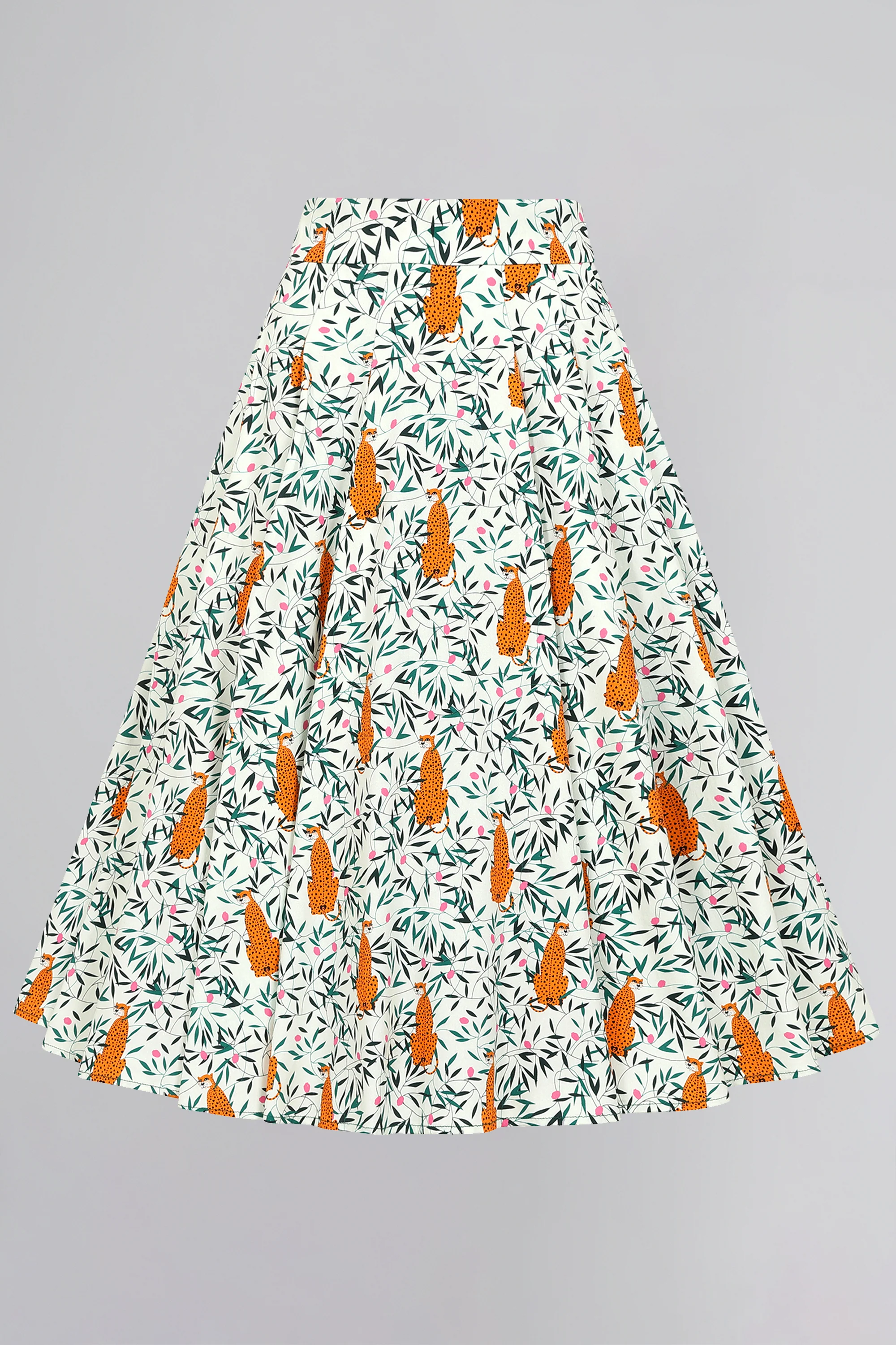 Astrid Tropical Leopard Skirt