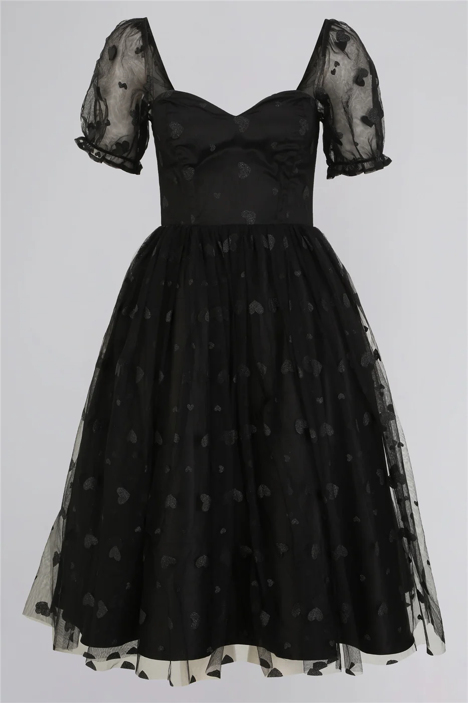 Skylar Glitter Heart Swing Dress