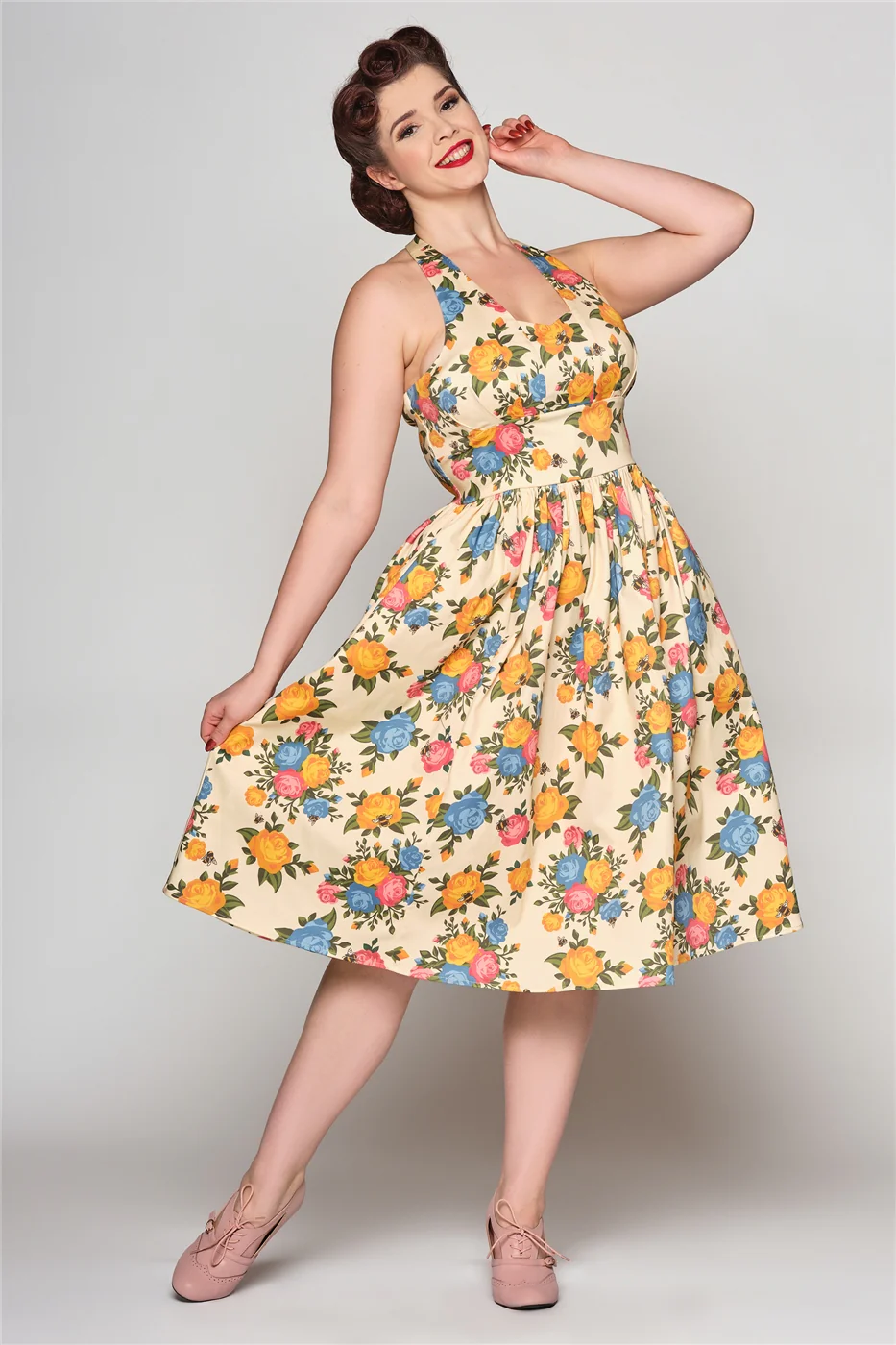 Honey Rose Garden Swing Dress