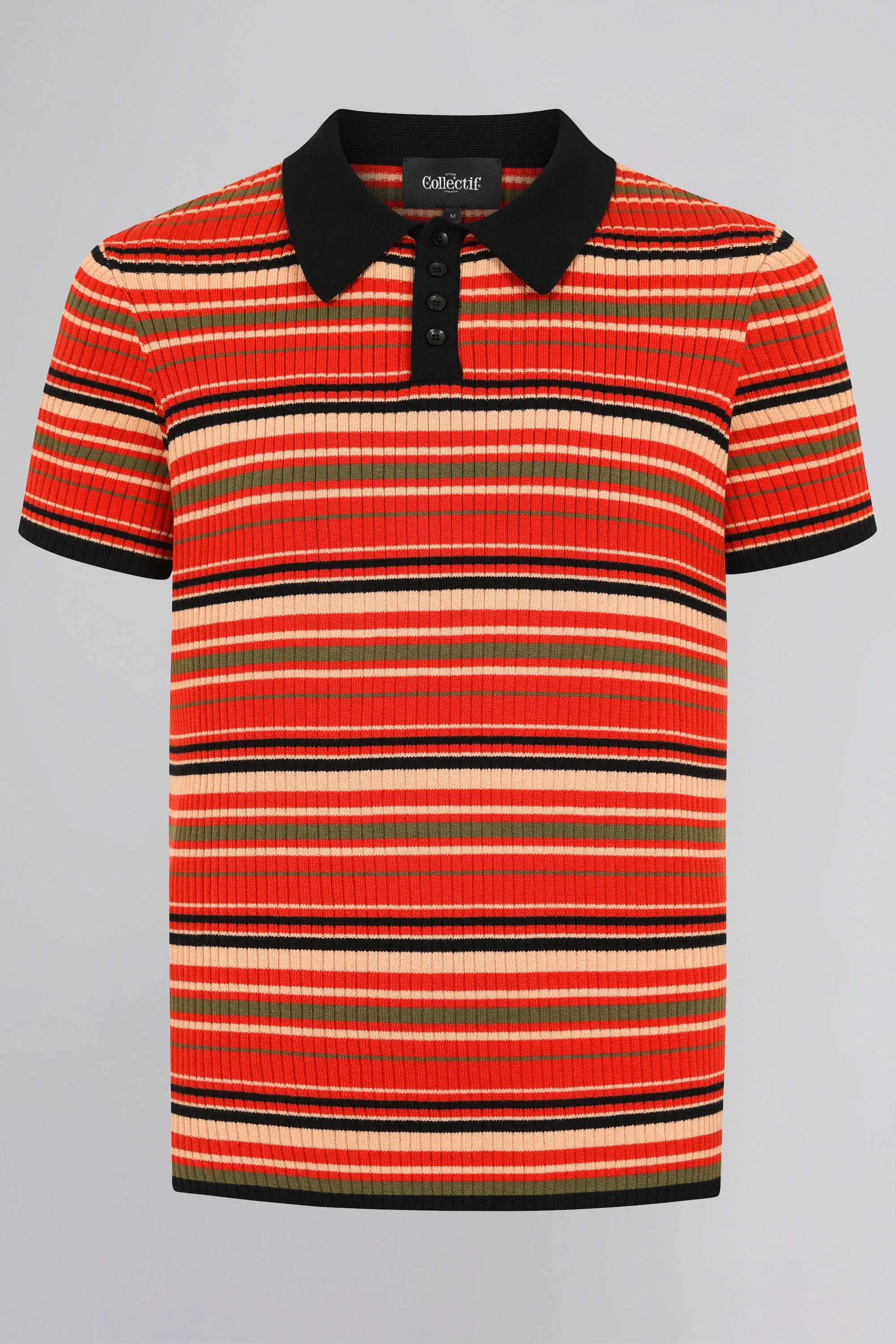 Pablo Striped Knitted Polo