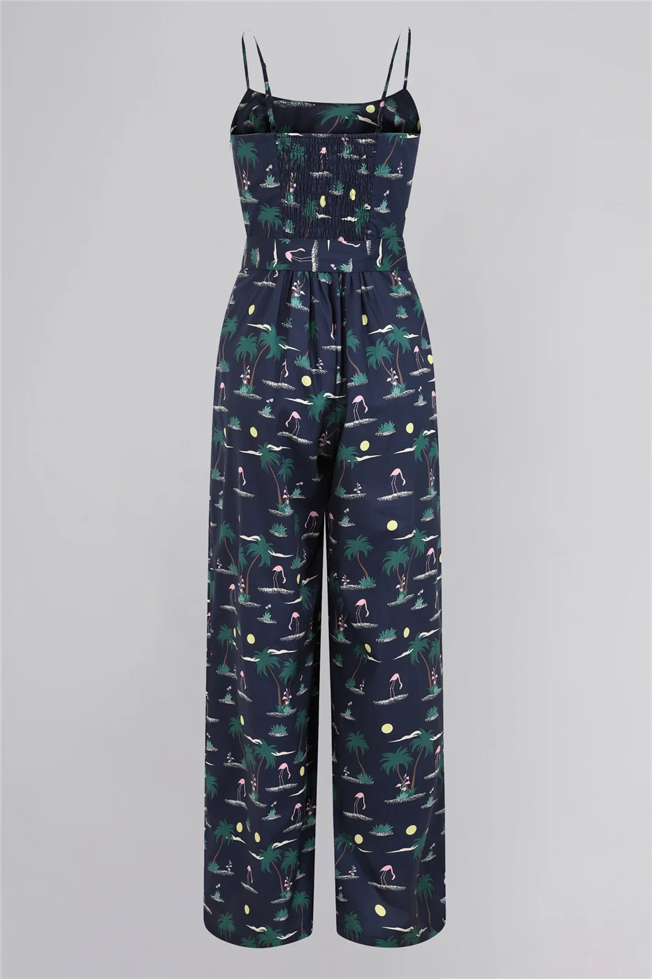 Edda Flamingo-Palm Jumpsuit
