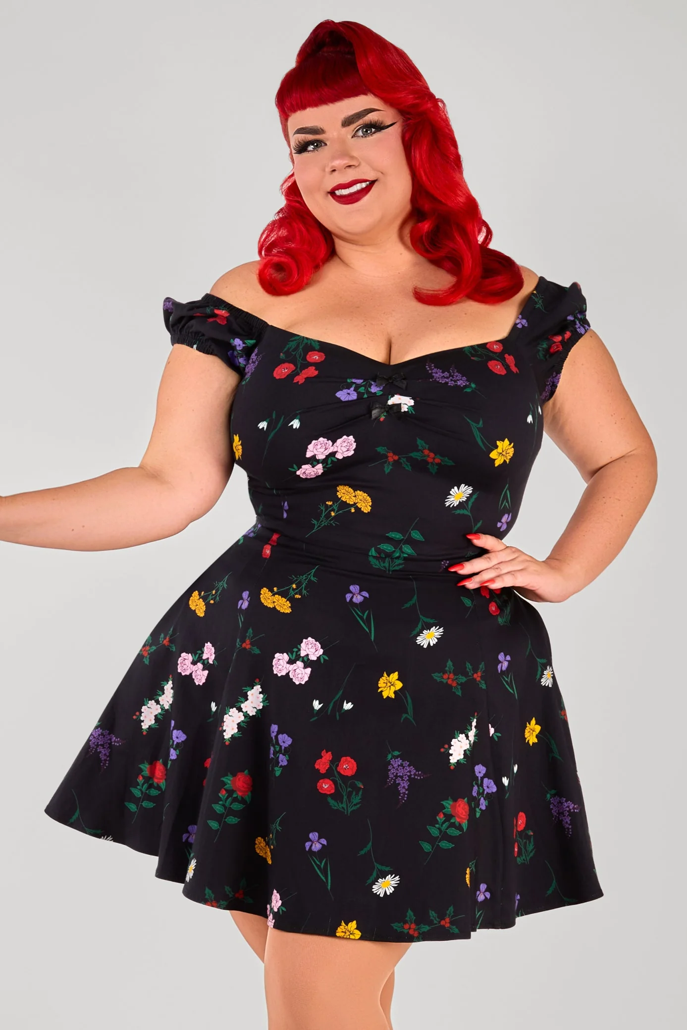 Dolores Spring Spray Mini Dress