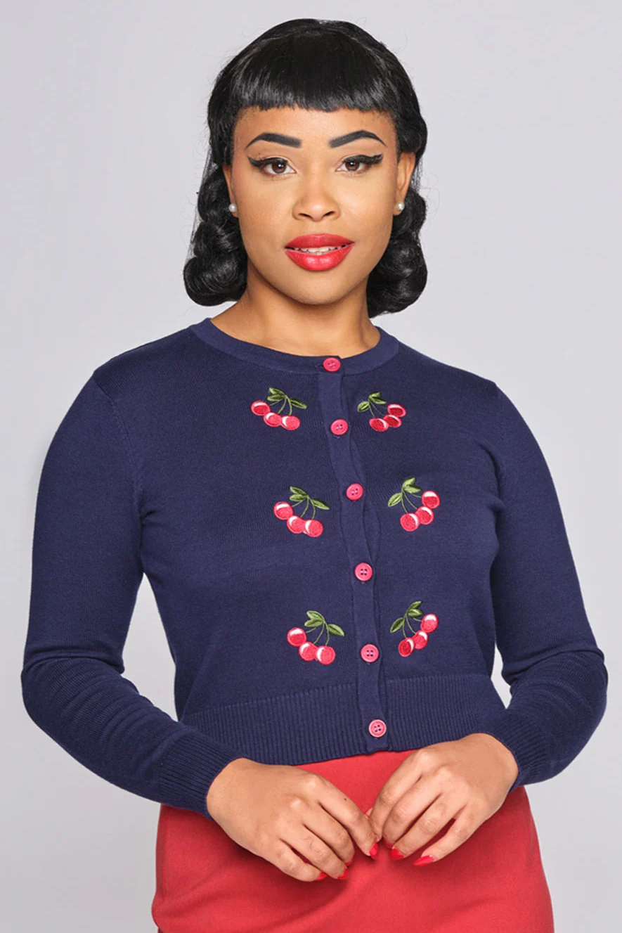 Jessie 50s Cherries Cardigan